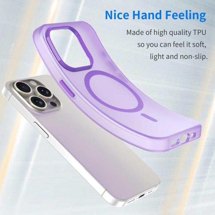 Bild 4,  iPhone 16 Pro Max Skal MagSafe Slim Matt Lila