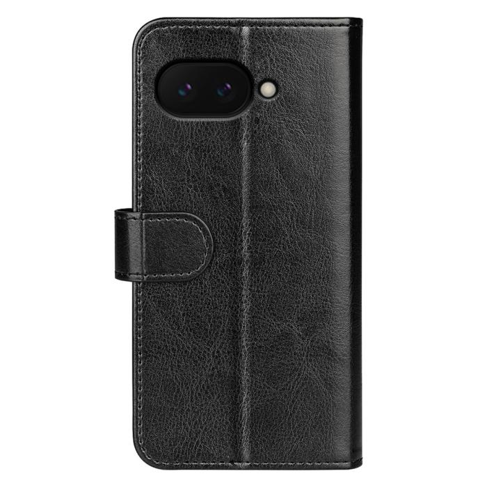 Bild 6,  Google Pixel 9a Fodral Crazy Horse Läder Svart