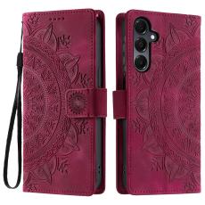  Samsung Galaxy S25 Fodral Mandala L&auml;der Rosa