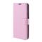  iPhone 12 / 12 Pro Fodral Litchi Läder Ljus Rosa