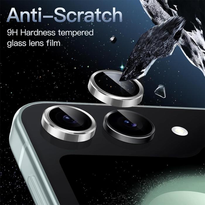 Bild 3, ENKAY ENKAY Samsung Galaxy Z Flip 8 Linsskydd Silver