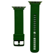  Apple Watch 42/41/40/38 mm Armband Silikon Svartaktig Gr&ouml;n