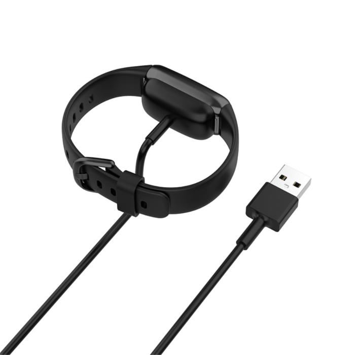 Bild 5,  Fitbit Luxe / Charge 5 USB Laddningskabel 1m Svart
