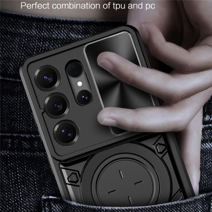 Bild 6,  Samsung Galaxy S26 Ultra Skal CamShield Kickstand Hybrid Svart