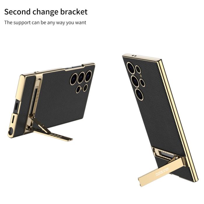 Bild 3, GKK GKK Galaxy S24 Ultra Skal Electroplate Kickstand Grön