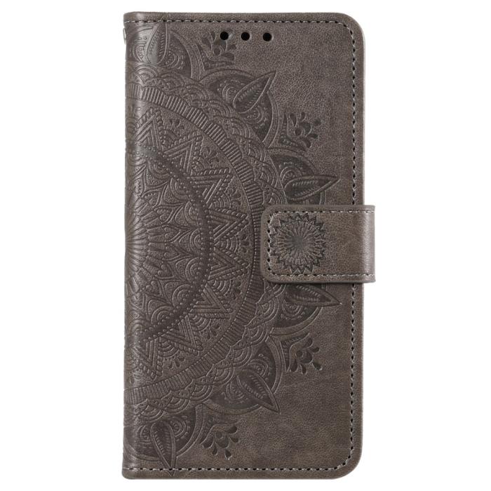 Bild 5,  Sony Xperia 10 VI Mandala Läder Fodral Grå