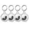 Tech-Protect Tech-Protect Apple AirTag 2/1 4-PACK Hållare Icon Transparent