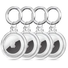 Tech-Protect Tech-Protect Apple AirTag 2/1 4-PACK H&aring;llare Icon Transparent