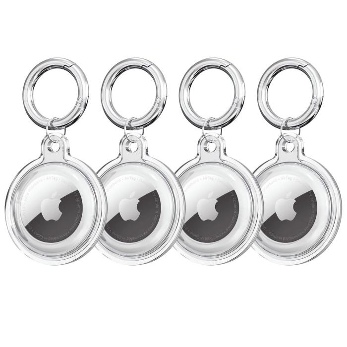 Bild 2, Tech-Protect Tech-Protect Apple AirTag 2/1 4-PACK Hållare Icon Transparent