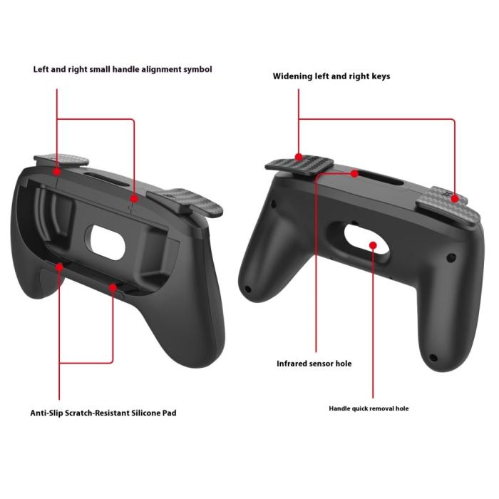 Bild 4, PGTECH PGTECH 2 st Nintendo Switch 2 Joy-Con Grip Svart
