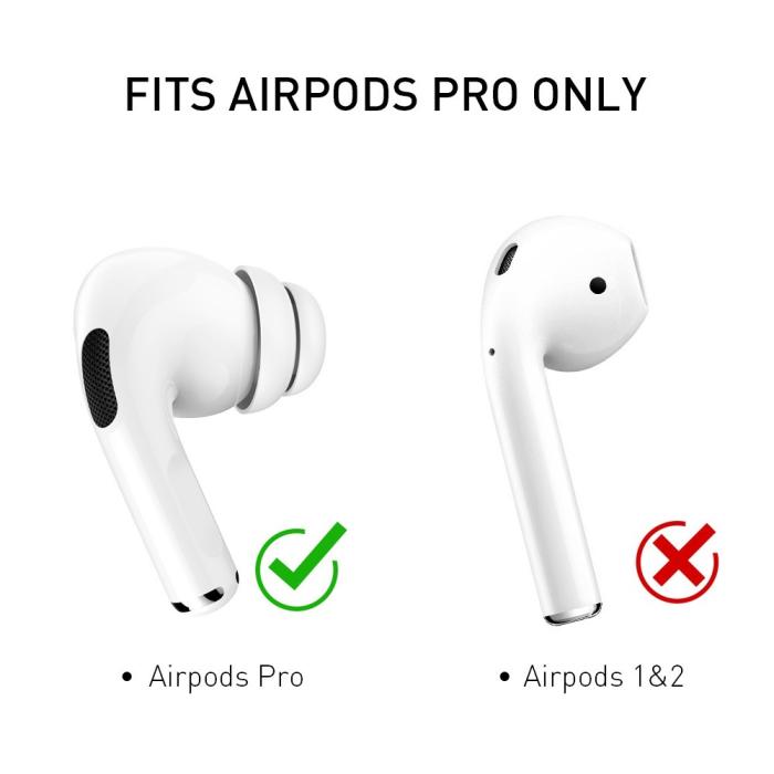 Bild 3, AHASTYLE AHASTYLE AirPods Pro 2/AirPods Pro 2-PACK Öronpluggar Storlek L Vit