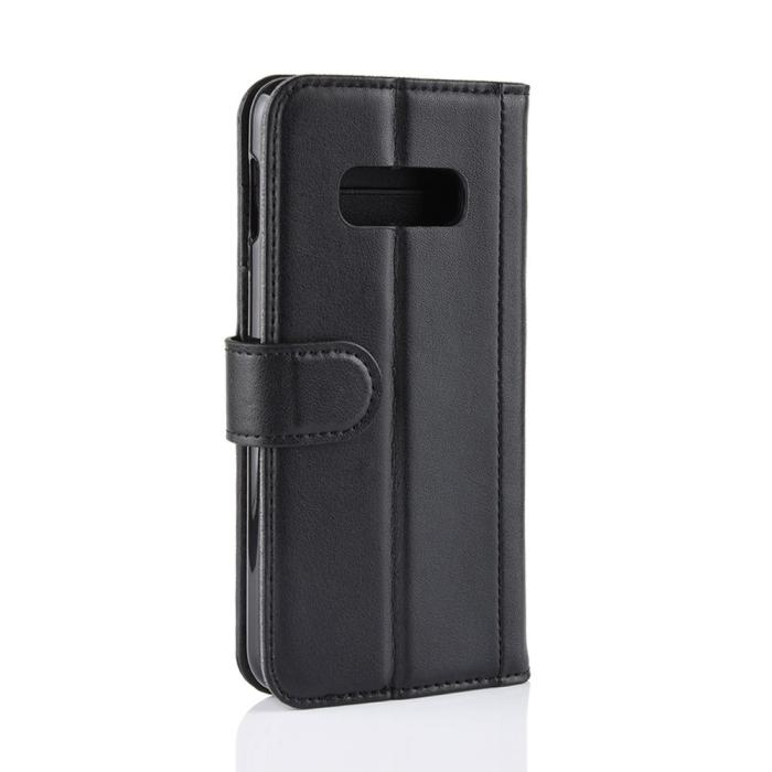 Bild 3,  Samsung Galaxy S10e - Premium Split Läder Fodral - Svart