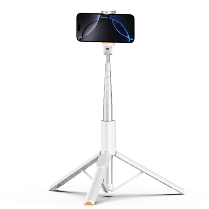 Bild 4, Tech-Protect Tech-Protect 146 cm Bluetooth Selfiestick Tripod Vit