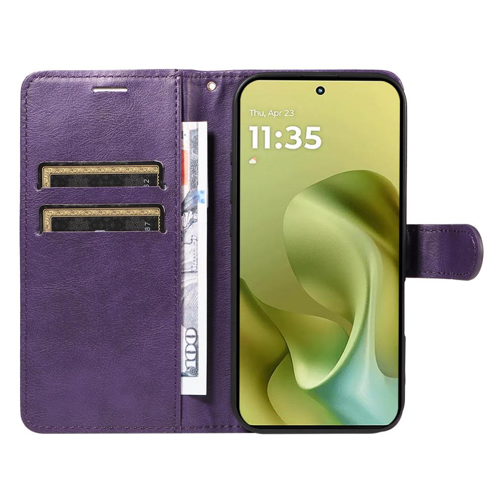  Motorola Moto G86 Power / G86 5G Fodral Läder Lila