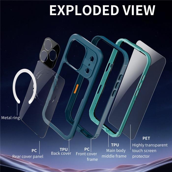 Bild 4, ShellBox ShellBox iPhone 17 Pro MagSafe iP68 Vattentät Skal Blå