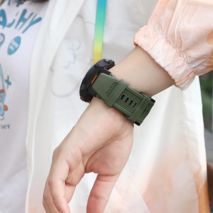 Bild 6,  Fenix 5/5X/6X/7X 26 mm Klockarmband Robust Grön