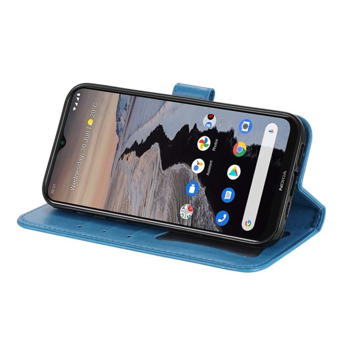 Bild 6,  Nokia G10 / G20 Fodral Mandala Läder Blå