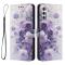  Samsung Galaxy A57 5G Fodral Med Tryck Lila Rosor