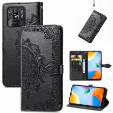  Xiaomi Redmi 10C Fodral Mandala L&auml;der Svart