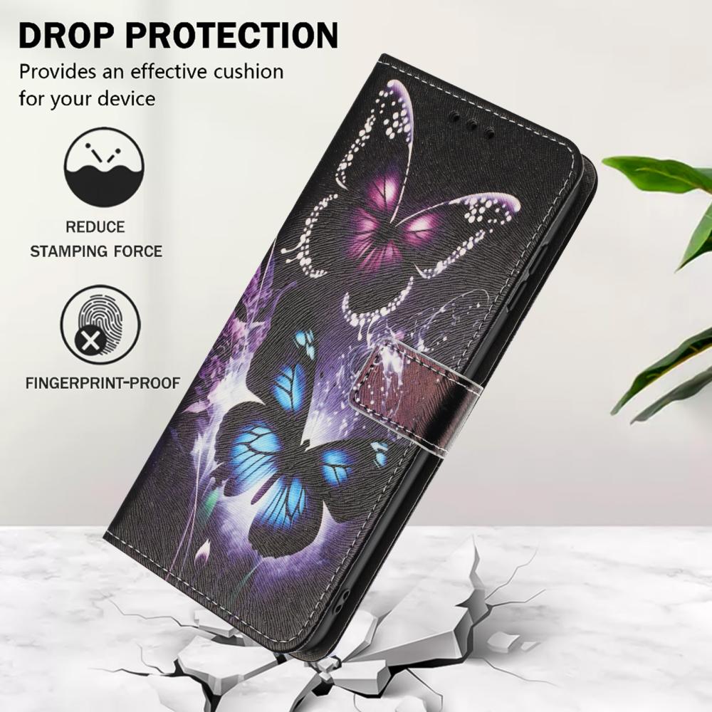  Honor X5c Plus Fodral Med Tryck Fjärilar