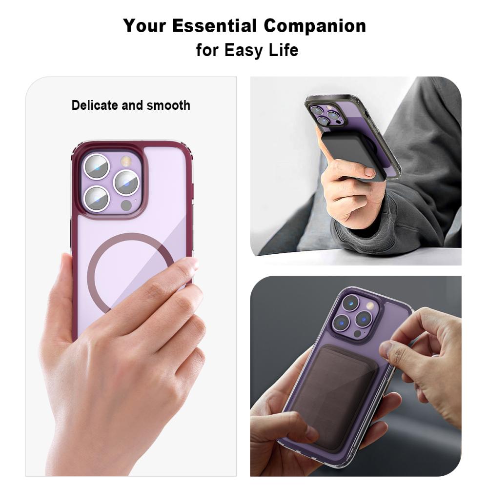ColorPop ColorPop iPhone 14 Pro Skal CH MagSafe Transparent/Mörk Blå