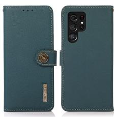 KHAZNEH KHAZNEH Galaxy S24 Ultra Fodral RFID &Auml;kta L&auml;der Gr&ouml;n