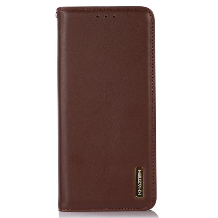 Bild 6, KHAZNEH KHAZNEH Galaxy S24 Ultra Fodral Flip RFID Äkta Läder Brun