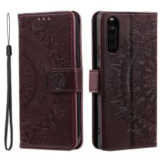  Sony Xperia 10 VI Mandala L&auml;der Fodral Brun