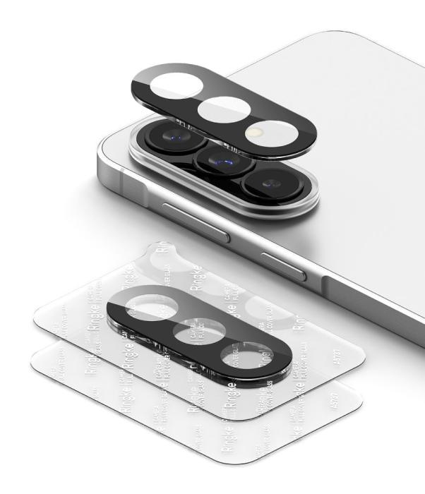 Bild 3, Ringke Ringke Galaxy A57 / A37 2-PACK Linsskydd Härdat Glas Svart