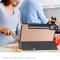  Lenovo Idea Tab Pro Fodral Tri-Fold Läder Roséguld