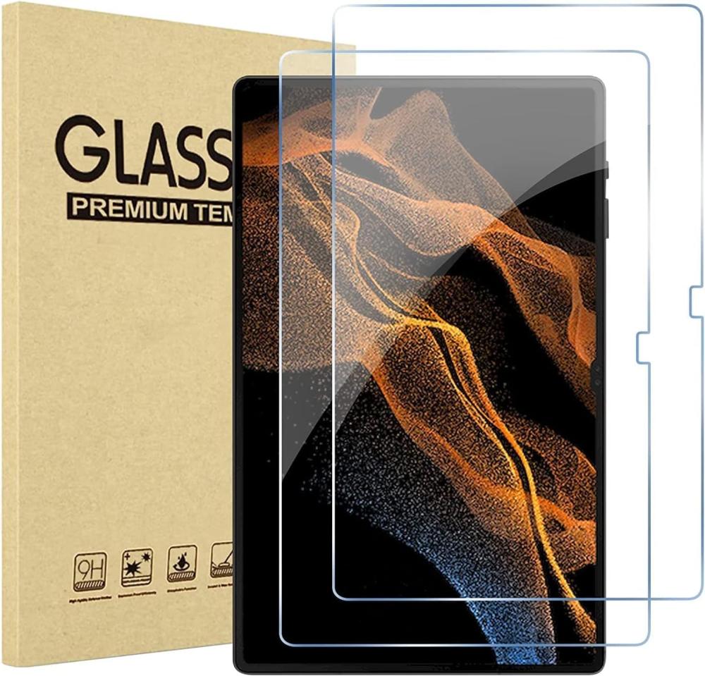  2-Pack Samsung Galaxy Tab S8 Plus Skärmskydd i härdat glas