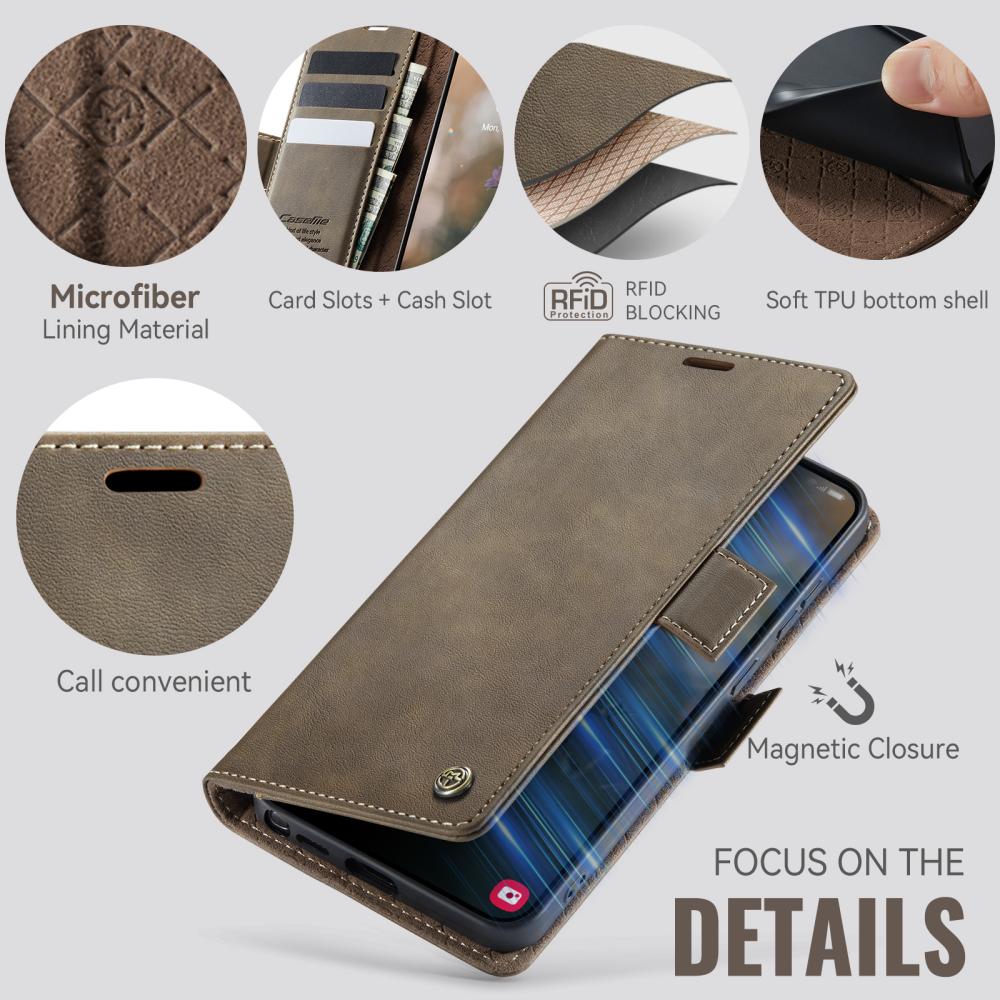 CASEME CASEME Samsung Galaxy S26 Ultra Fodral RFID Läder Brun