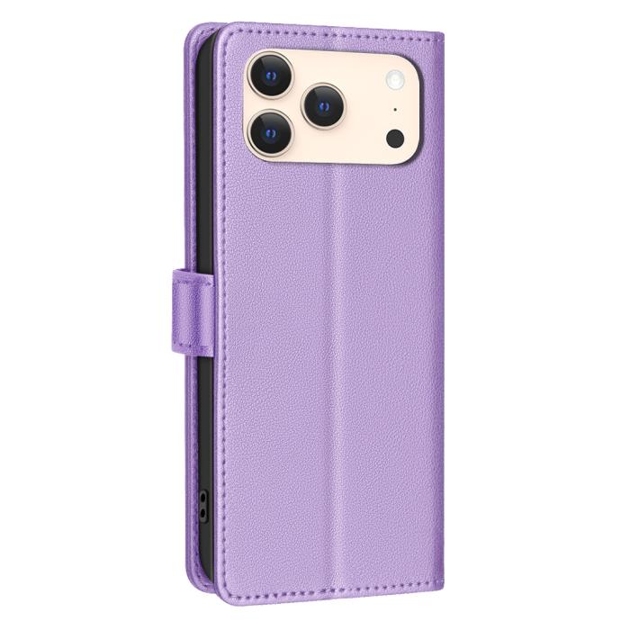 Bild 3, BINFEN BINFEN iPhone 17 Pro Max Fodral RFID Läder Lila