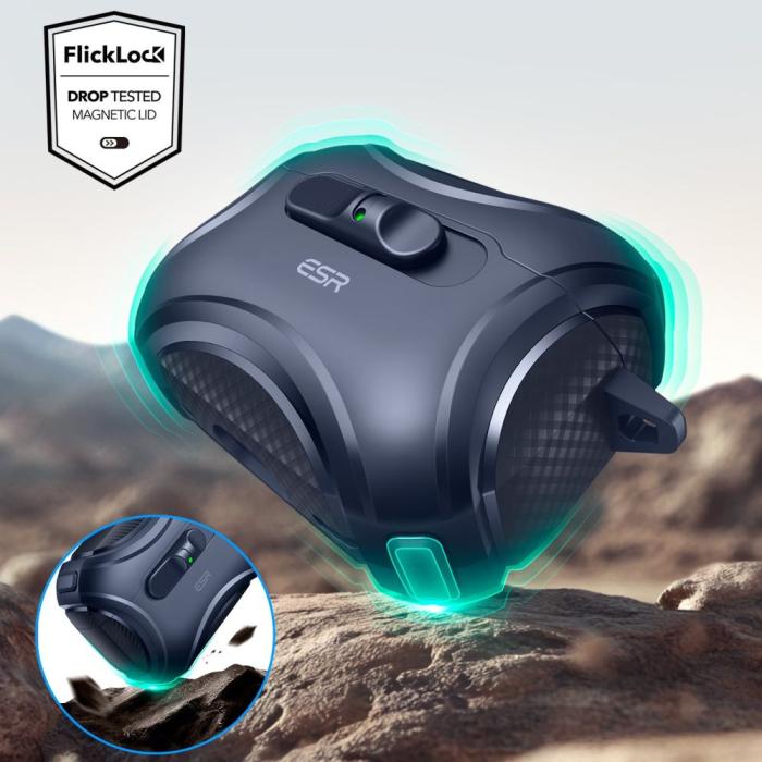 Bild 5, ESR ESR AirPods Pro 3 Skal MagSafe Cyber FlickLock HaloLock Blå
