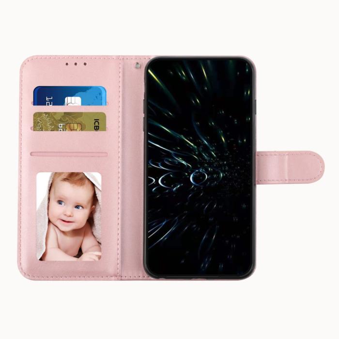 Bild 2,  Motorola Edge 30 Fusion 5G Fodral Läder Roséguld