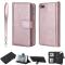  iPhone 6/6S/7/8 Plus - 2in1 Magnet Skal / Plånboksfodral - Roséguld