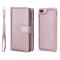 iPhone 6/6S/7/8 Plus - 2in1 Magnet Skal / Plånboksfodral - Roséguld