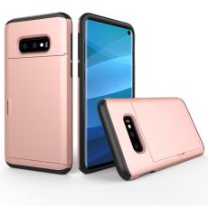  Samsung Galaxy S10e - Hybrid Skal Med Kortfunktion - Ros&eacute;guld