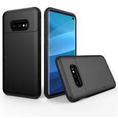  Samsung Galaxy S10e - Hybrid skal med kortfunktion - Svart
