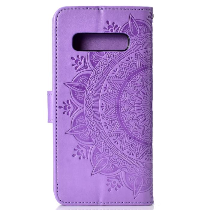 Bild 3,  Samsung Galaxy S10 - Mandala Plånboksfodral - Lila