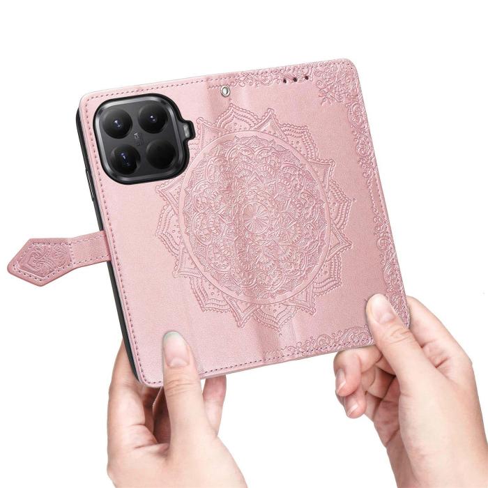 Bild 4,  Xiaomi 17T Fodral Läder Mandala Roséguld