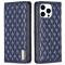 BINFEN BINFEN iPhone 16 Pro Max Fodral Diamond Flip Mörk Blå