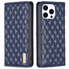 BINFEN BINFEN iPhone 16 Pro Max Fodral Diamond Flip M&ouml;rk Bl&aring;