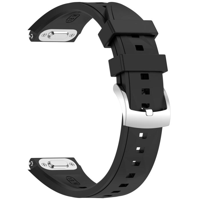 Bild 2,  Huawei Watch GT 6/5/4 41 mm/5 Pro 42 mm Armband Silikon Svart