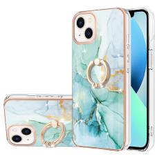  iPhone 15 Skal Ring Marmor Gr&ouml;n