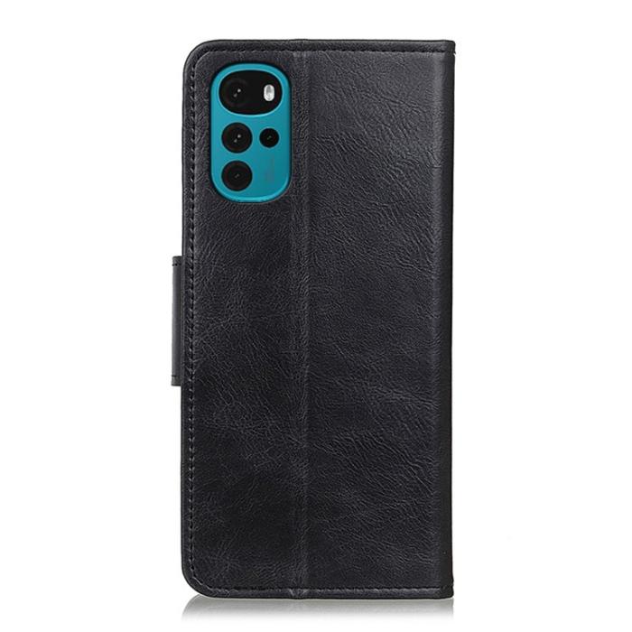 Bild 3,  Motorola Moto G22 Fodral Crazy Horse Svart