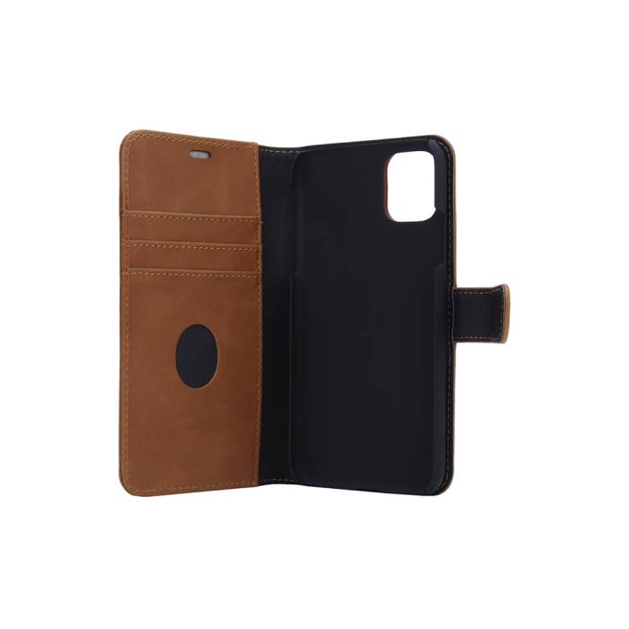 Bild 3, Radicover Radicover iPhone 11 Mobilfodral 2in1 Äkta Läder Brun