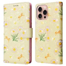  iPhone 16 Pro Fodral RFID L&auml;der Yellow Daisy