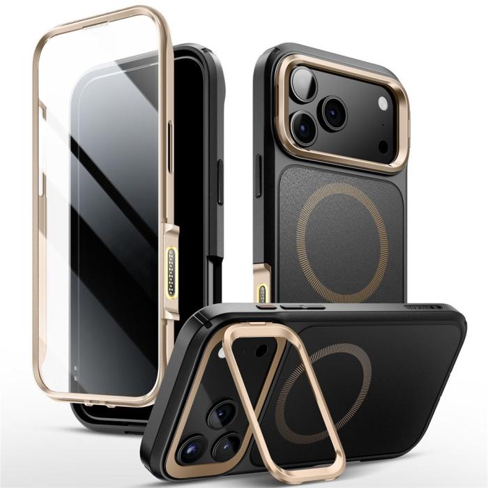 Bild 2, Supcase Supcase iPhone 17 Pro Max Skal MagSafe Iblsn Ares Flip Desert Gold