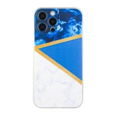  iPhone 14 Pro Skal Marmor TPU M&ouml;rk Bl&aring;